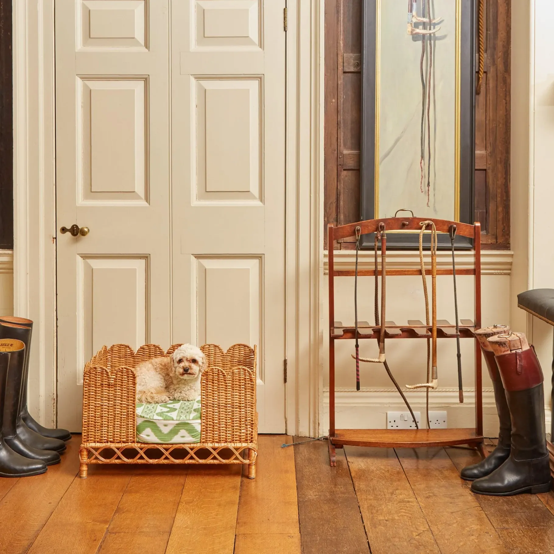 Mrs. Alice Rattan Furniture|Ethel Dog Bed