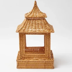 Mrs. Alice Candle Holders|Extra Large Natural Rattan Pagoda Lantern