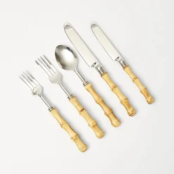 Mrs. Alice Cutlery Sets|Faux Bamboo Cutlery (5 Piece)