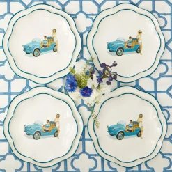 Mrs. Alice Dinner Plates|Fiat Jolly Dinner & Starter Plates (Set Of 8)