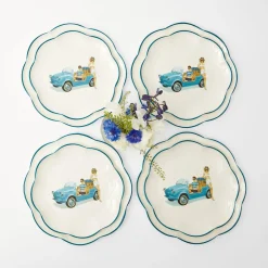 Mrs. Alice Dinner Plates|Fiat Jolly Dinner & Starter Plates (Set Of 8)