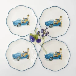 Mrs. Alice Crockery Sets|Fiat Jolly Dinner Plates (Set Of 4)
