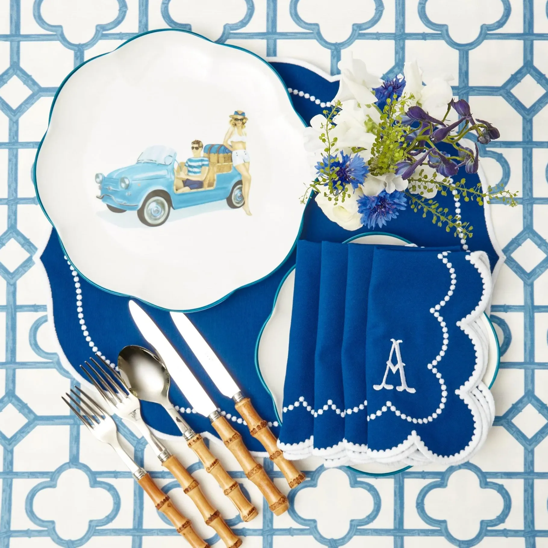 Mrs. Alice Crockery Sets|Fiat Jolly Dinner Plates (Set Of 4)