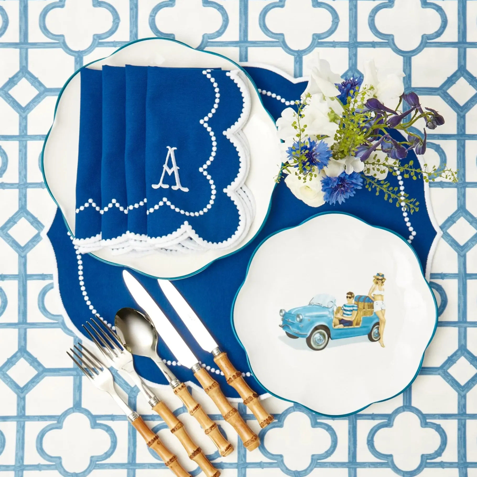 Mrs. Alice Crockery Sets|Fiat Jolly Starter Plates (Set Of 4)