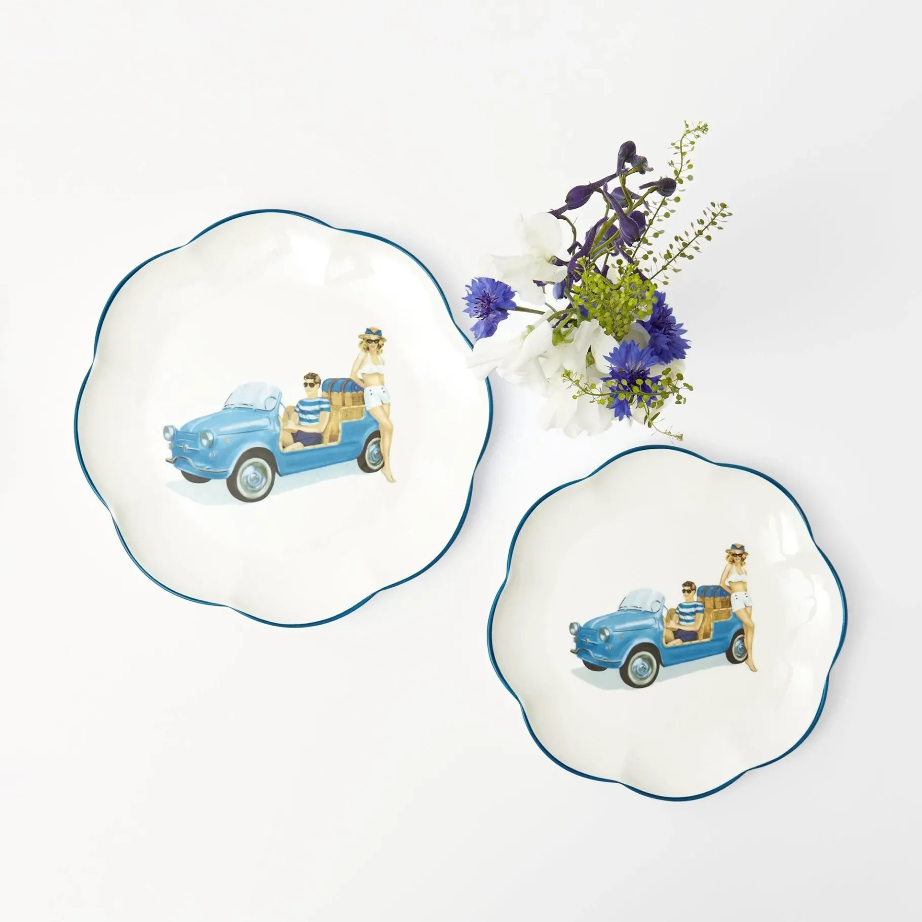 Mrs. Alice Crockery Sets|Fiat Jolly Starter Plates (Set Of 4)