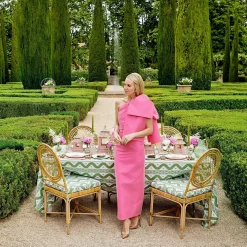 Mrs. Alice Table Linen Sets|Fleur Pink Placemats & Napkins (Set Of 4)