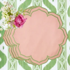 Mrs. Alice Placemats|Fleur Pink Placemats (Set Of 4)
