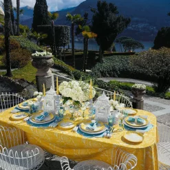 Mrs. Alice Placemats|Fleur Turquoise Placemats (Set Of 4)