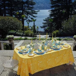 Mrs. Alice Placemats|Fleur Turquoise Placemats (Set Of 4)