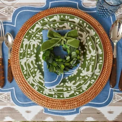 Mrs. Alice Napkin Rings, Bows & Wreaths|Forest Green Velvet Mini Bows (Set Of 4)