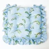 Mrs. Alice Cushions|Frilled Lily Of The Valley Seat Pad Cushion