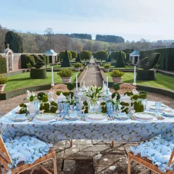 Mrs. Alice Cushions|Frilled Lily Of The Valley Seat Pad Cushion (Set Of 4)