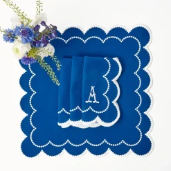 Mrs. Alice Napkins|Gabrielle Blue Napkins (Set Of 4)