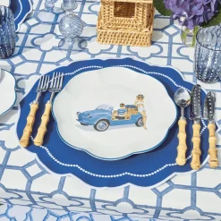 Mrs. Alice Placemats|Gabrielle Blue Placemats (Set Of 4)
