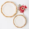 Mrs. Alice Bamboo Crockery|Geometric Bamboo Dinner Plate