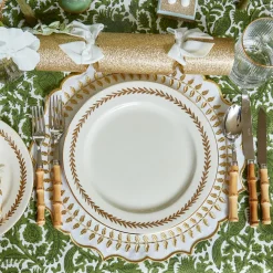 Mrs. Alice Dinner Plates|Gold Garland Dinner Plate