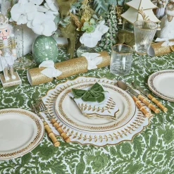 Mrs. Alice Dinner Plates|Gold Garland Dinner Plate