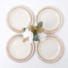 Mrs. Alice Crockery Sets|Gold Garland Starter Plates (Set Of 4)