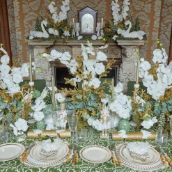 Mrs. Alice Crockery Sets|Gold Garland Starter Plates (Set Of 4)