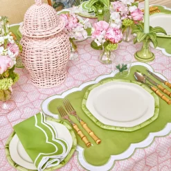 Mrs. Alice Glasses|Green Coral Glasses (Set Of 4)