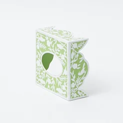 Mrs. Alice Tissue Boxes|Green Floral Tole Tissue Box