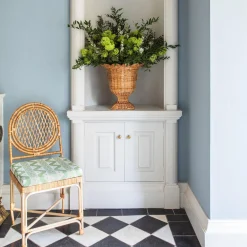 Mrs. Alice Cushions|Green Ikat Seat Pad Cushion