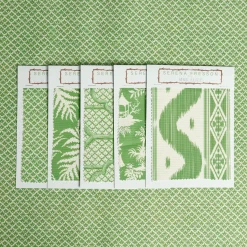 Mrs. Alice Serena Fresson Fabrics|Green Lotus Flower Fabric