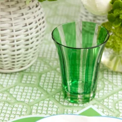 Mrs. Alice Glasses|Green Positano Glasses (Set Of 4)