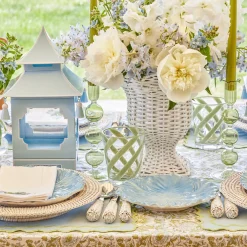 Mrs. Alice Glasses|Green Swirl Outdoor Glasses (Set Of 6)