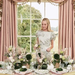 Mrs. Alice Dinner Plates|Hand Painted Hummingbird Dinner Plate