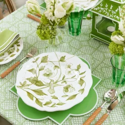 Mrs. Alice Dinner Plates|Hand Painted Hummingbird Dinner Plate