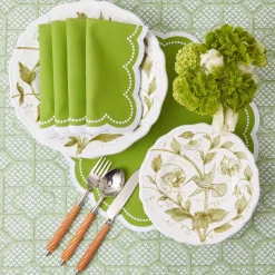 Mrs. Alice Starter Plates|Hand Painted Hummingbird Starter Plate