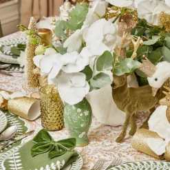 Mrs. Alice Vases|Hand Painted Tole Bud Vases (Set Of 3)