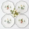 Mrs. Alice Dinner Plates|Heidi & Hans Skier Dinner Plate (Set Of 4)