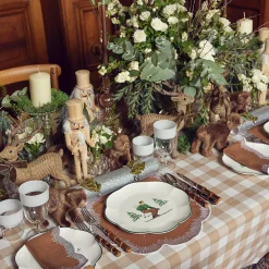 Mrs. Alice Dinner Plates|Heidi & Hans Skier Dinner Plate (Set Of 4)