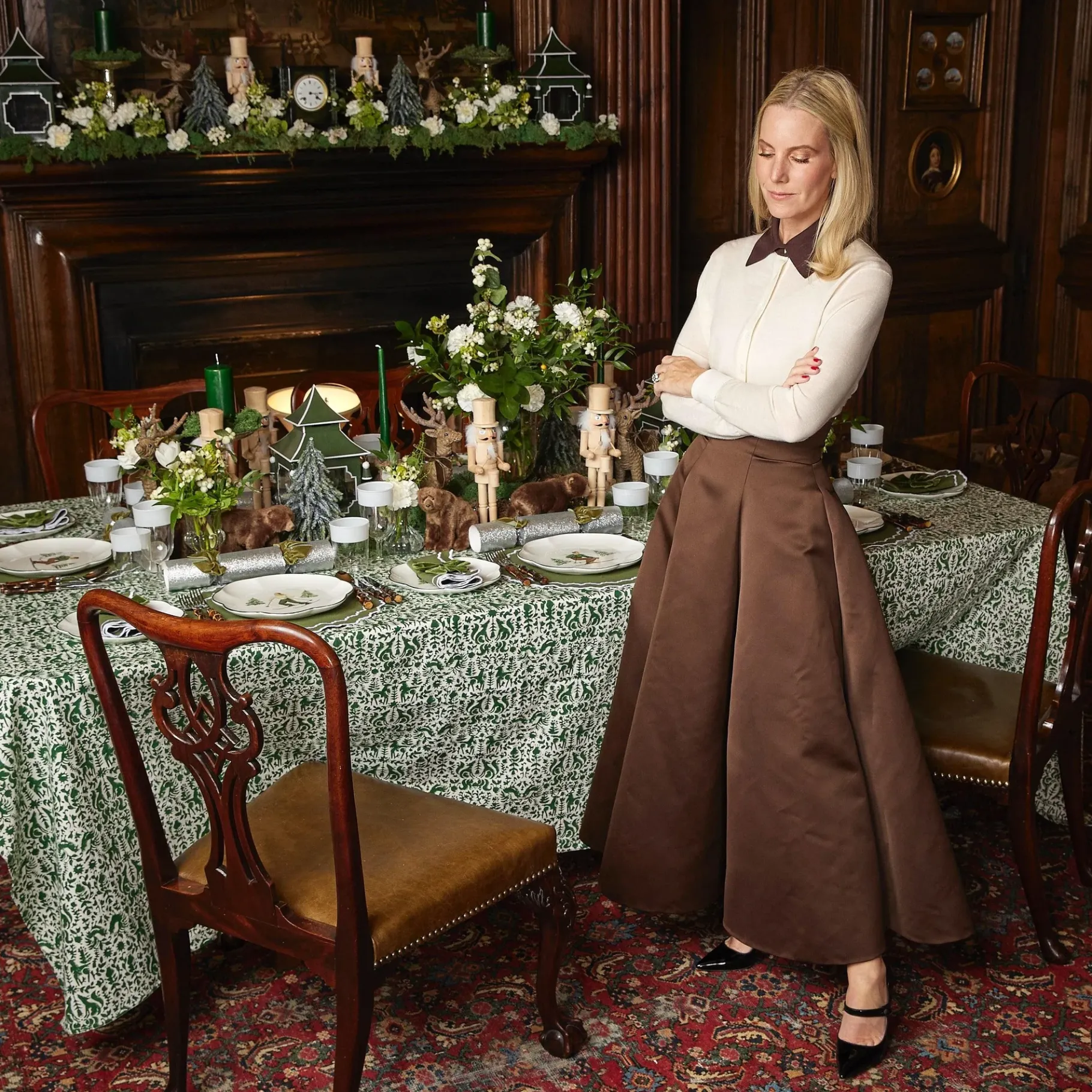 Mrs. Alice Dinner Plates|Heidi & Hans Skier Dinner Plate (Set Of 4)