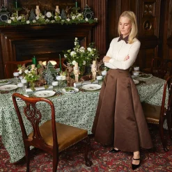 Mrs. Alice Crockery Sets|Heidi & Hans Skier Starter Plates (Set Of 4)