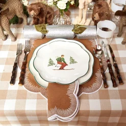 Mrs. Alice Crockery Sets|Heidi & Hans Skier Starter Plates (Set Of 4)