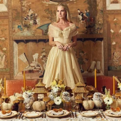 Mrs. Alice Rattan Tableware|Honey Rattan Pagoda Lantern