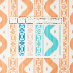 Mrs. Alice Serena Fresson Fabrics|Ikat Stripe Fabric