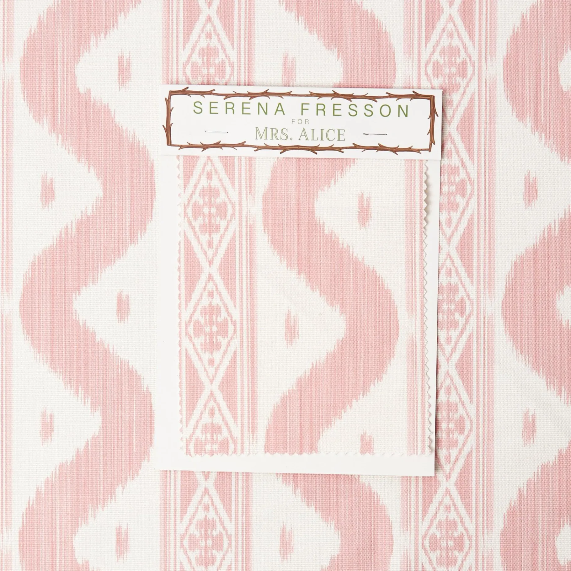 Mrs. Alice Serena Fresson Fabrics|Ikat Stripe Fabric