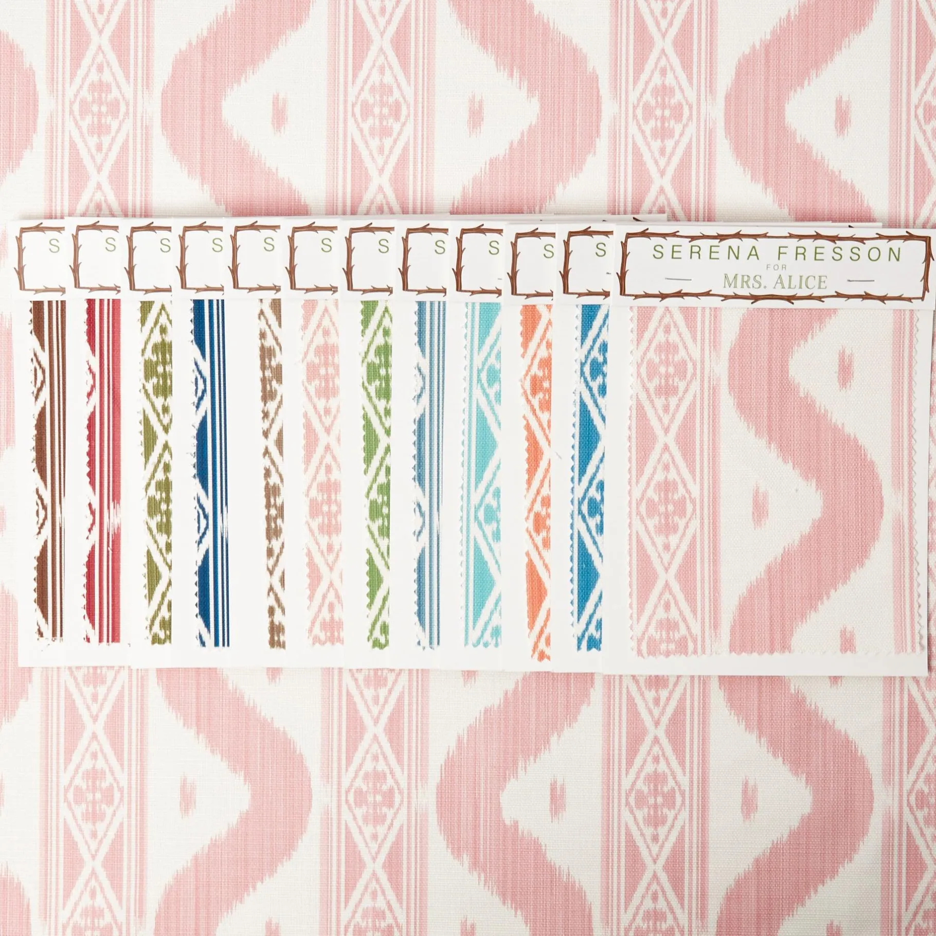 Mrs. Alice Serena Fresson Fabrics|Ikat Stripe Fabric