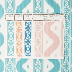 Mrs. Alice Serena Fresson Fabrics|Ikat Stripe Fabric