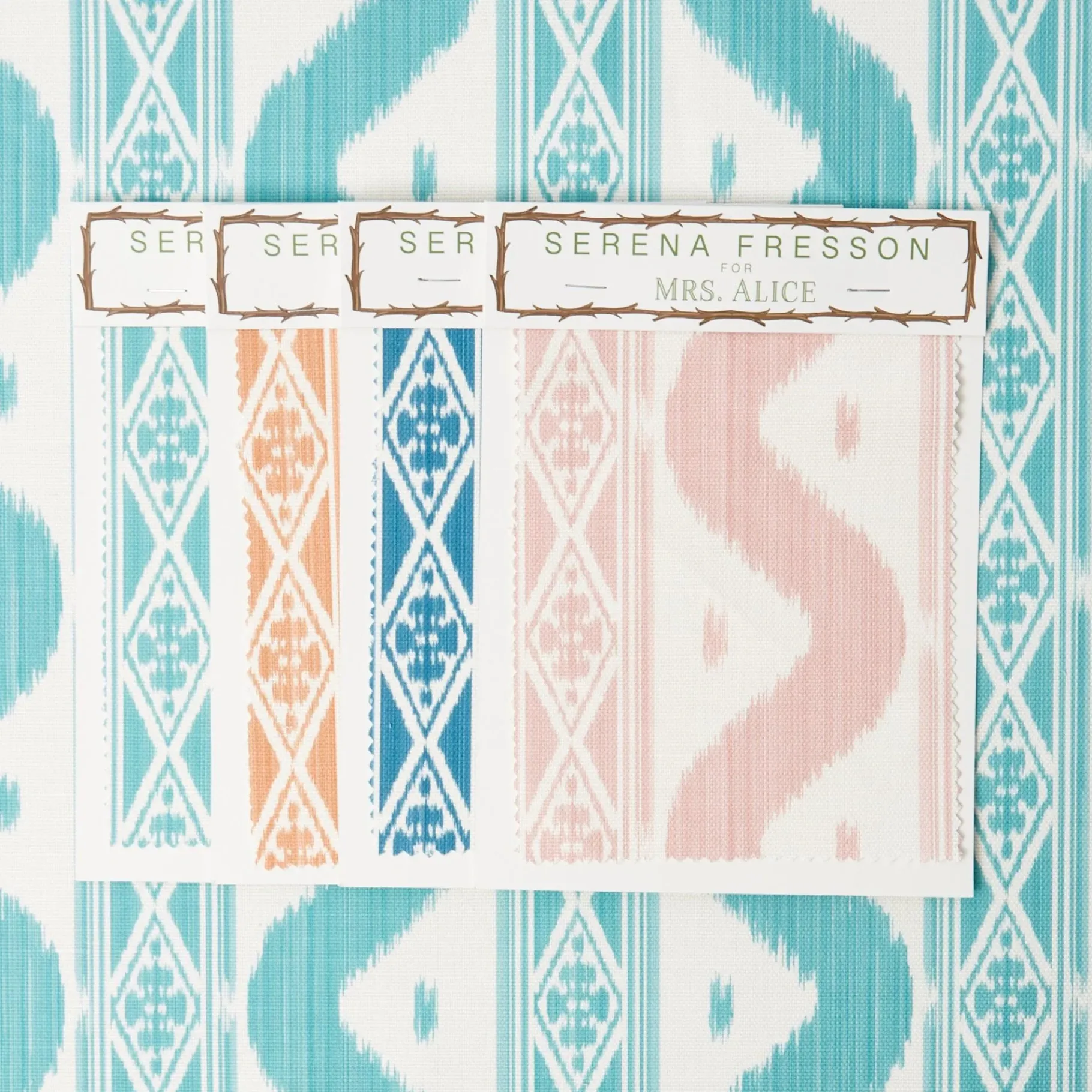 Mrs. Alice Serena Fresson Fabrics|Ikat Stripe Fabric