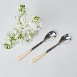 Mrs. Alice Cutlery Sets|Ivory Salad Servers