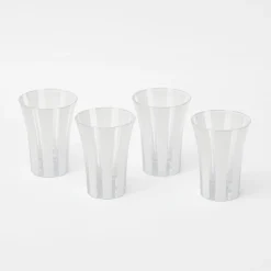 Mrs. Alice Glasses|Jubilee Edition Striped Glasses (Set Of 4)