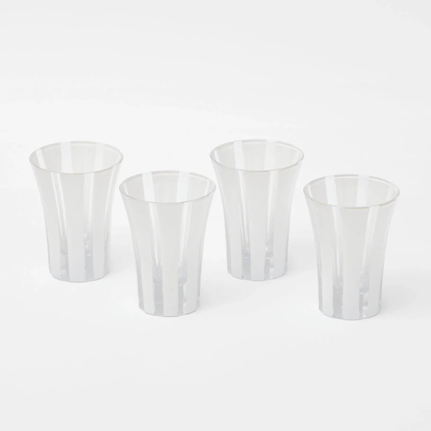 Mrs. Alice Glasses|Jubilee Edition Striped Glasses (Set Of 4)