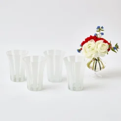 Mrs. Alice Glasses|Jubilee Edition Striped Glasses (Set Of 4)