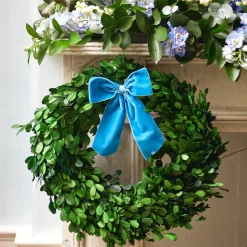 Mrs. Alice Napkin Rings, Bows & Wreaths|Large Blue Velvet Bow