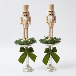Mrs. Alice Napkin Rings, Bows & Wreaths|Large Forest Green Napkin Bow (Pair)
